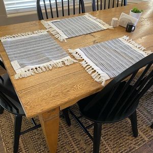 8 NWT B&W Threshold Farmhouse Placemats